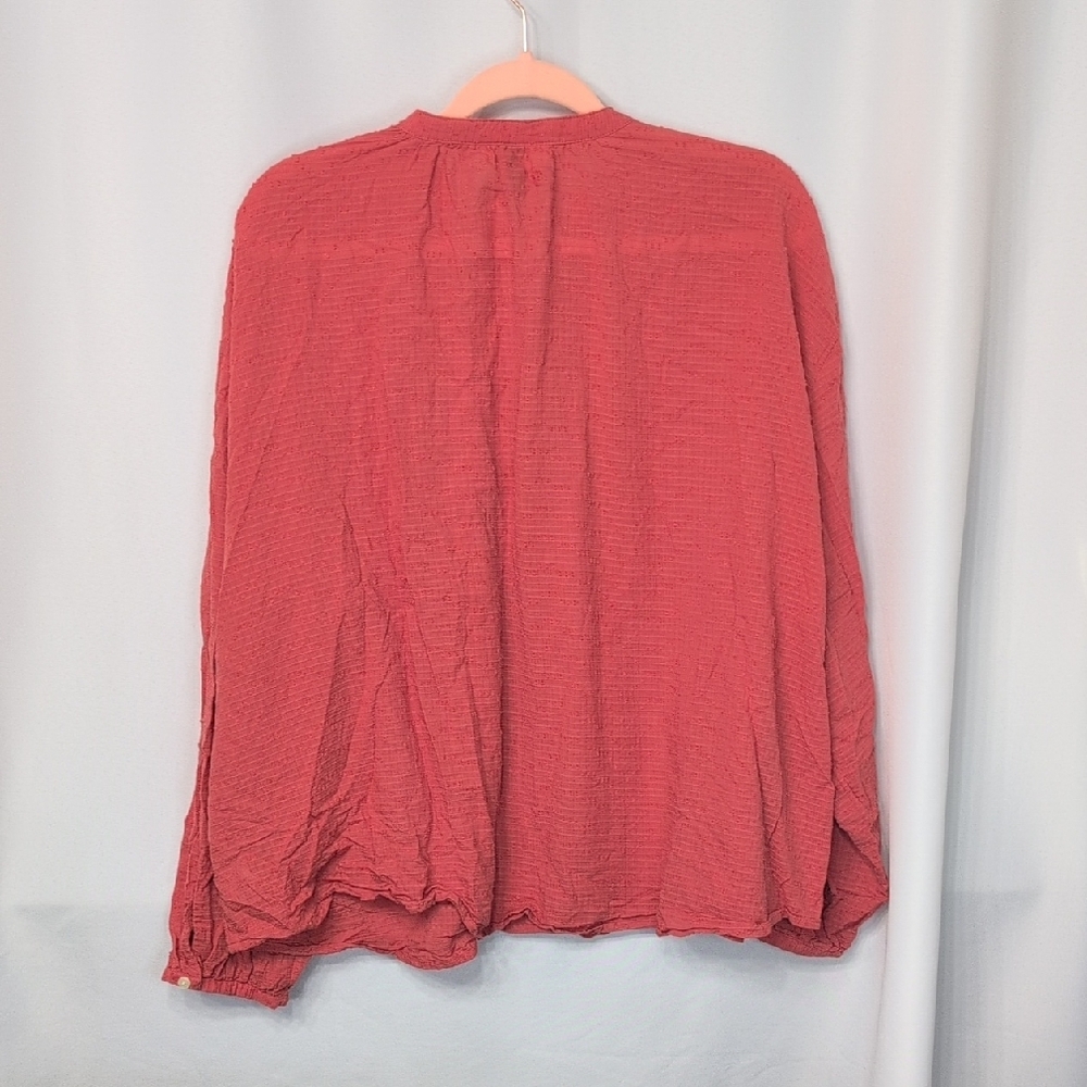 Universal Thread Rust Button Down Blouse - Picture 7 of 7